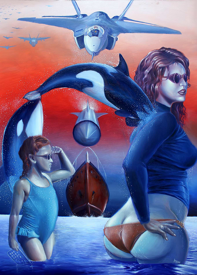 AFAN Alessandro Fantini, Adrenarca Oil on canvas, 50x70 ...