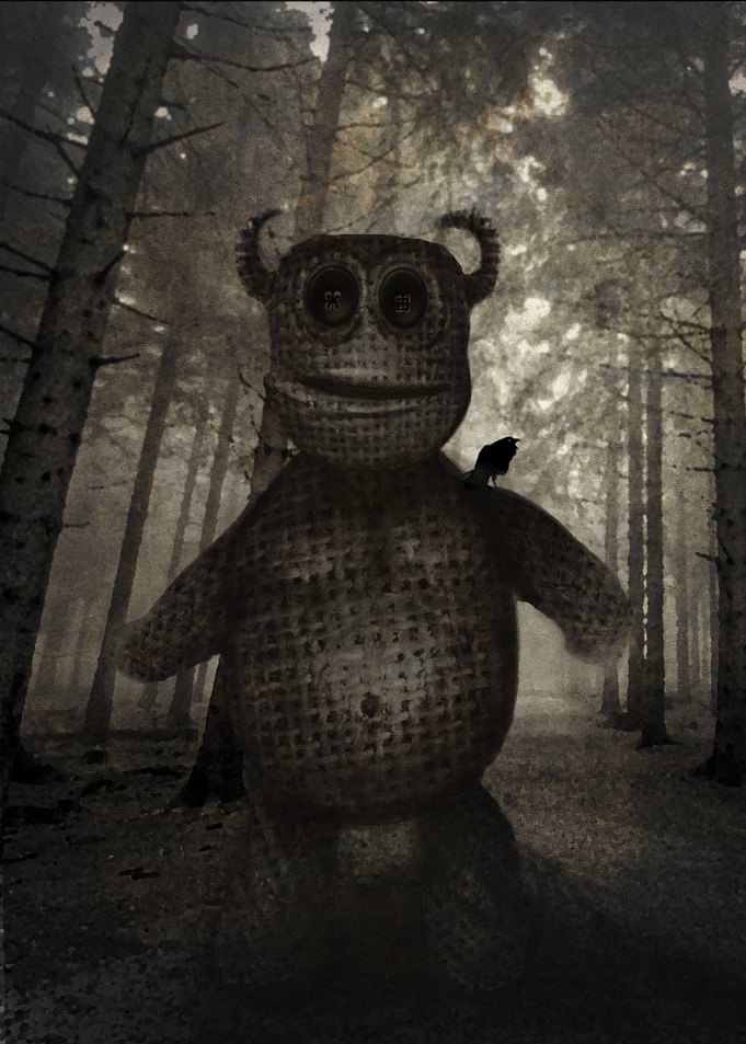 In the forest.