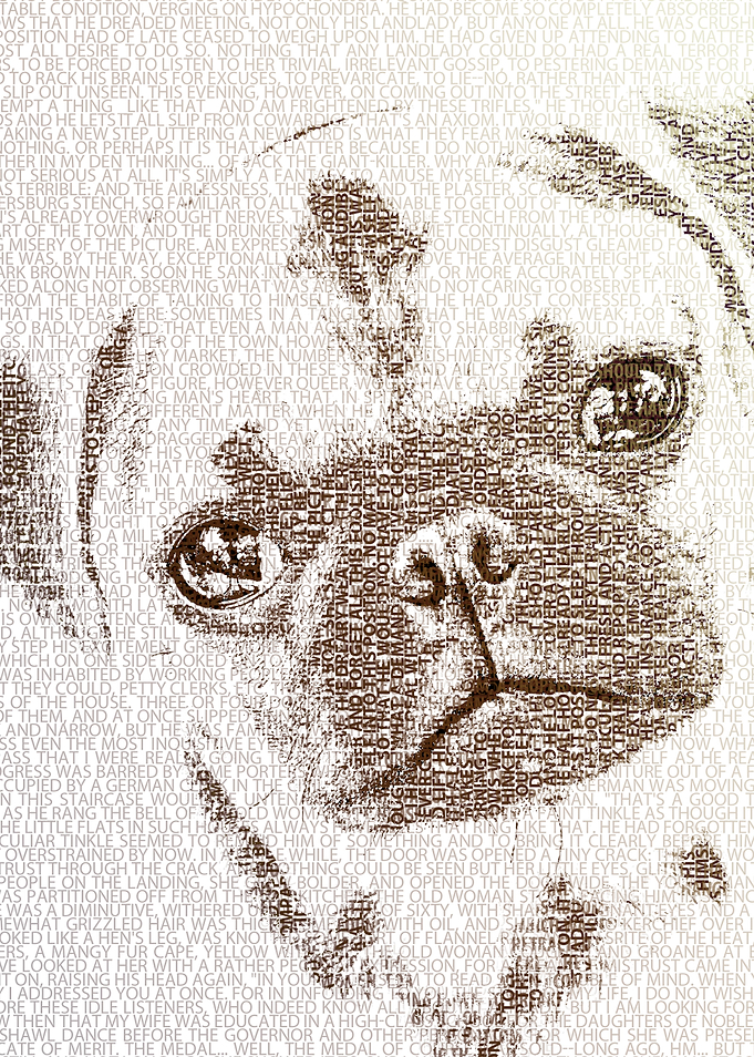 The Intellectual Pug - Typography Art