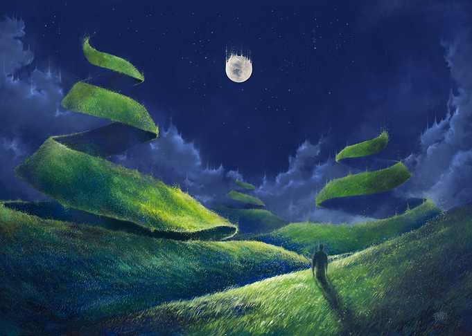 This was inspired by both my own painting Treelogy I (i ...
