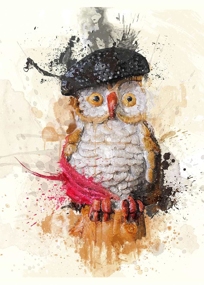 This is a paint photo work made from Spain.