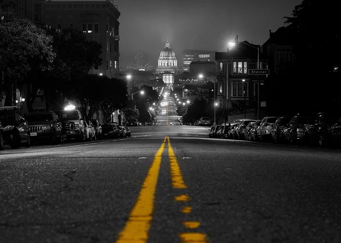 I love taking pictures of roads ending in interesting v ...