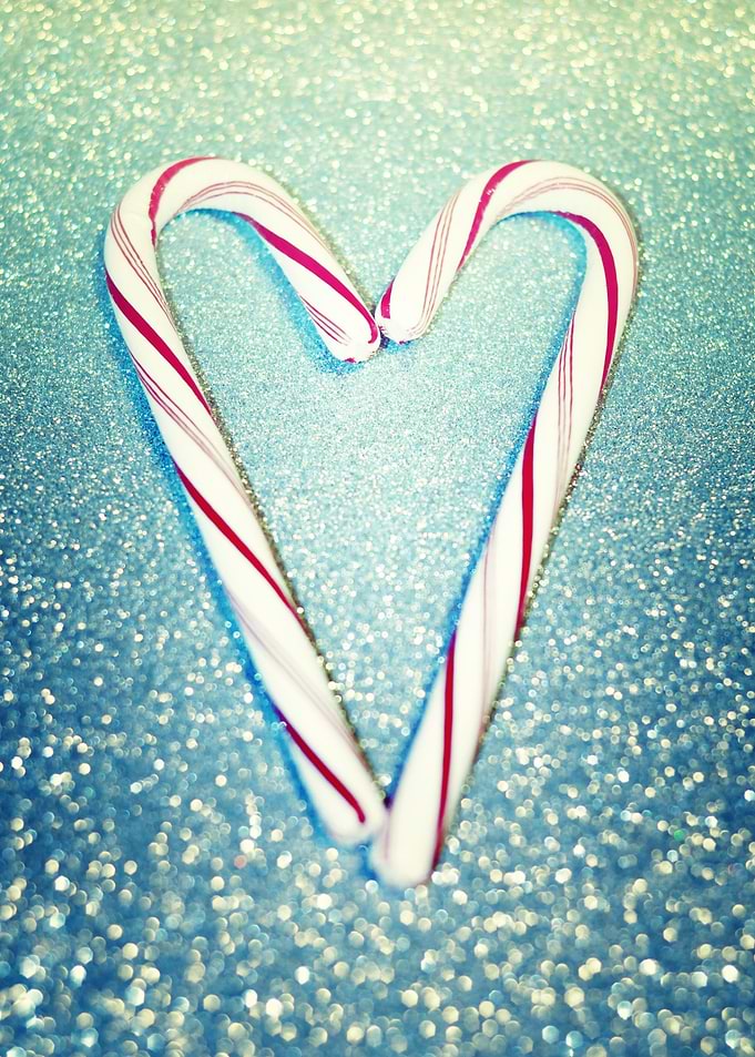 'Candy Cane Wishes' Photography - Winter, Retro Tones - ...