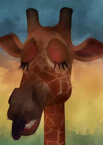 Sleeping Giraffe
