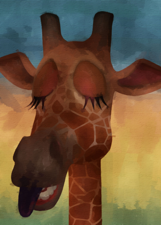 Sleeping Giraffe