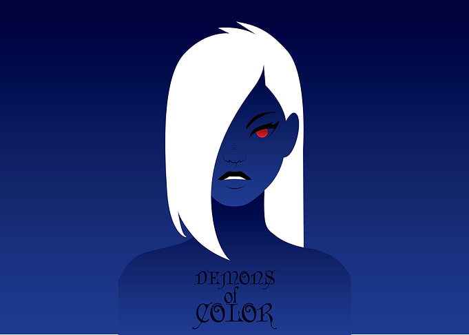 Demons of color: Blue The demon keeps the sky and the ...