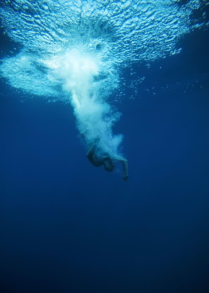 Diving with a friend this summer.
