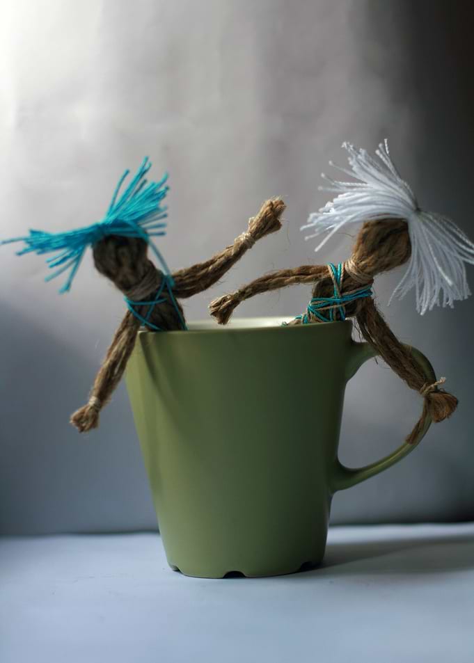 Spicy and John just decided to climb the coffee mug. I ...
