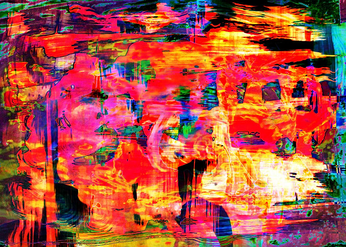 Abstract paintings which I then edited in photoshop. Pr ...