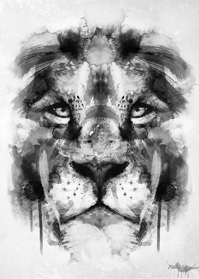 Digital watercolors painting