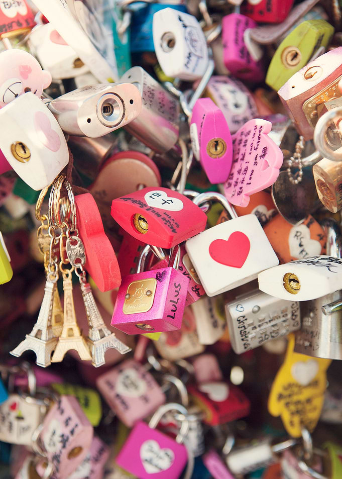 'What the world needs...' Love locks.