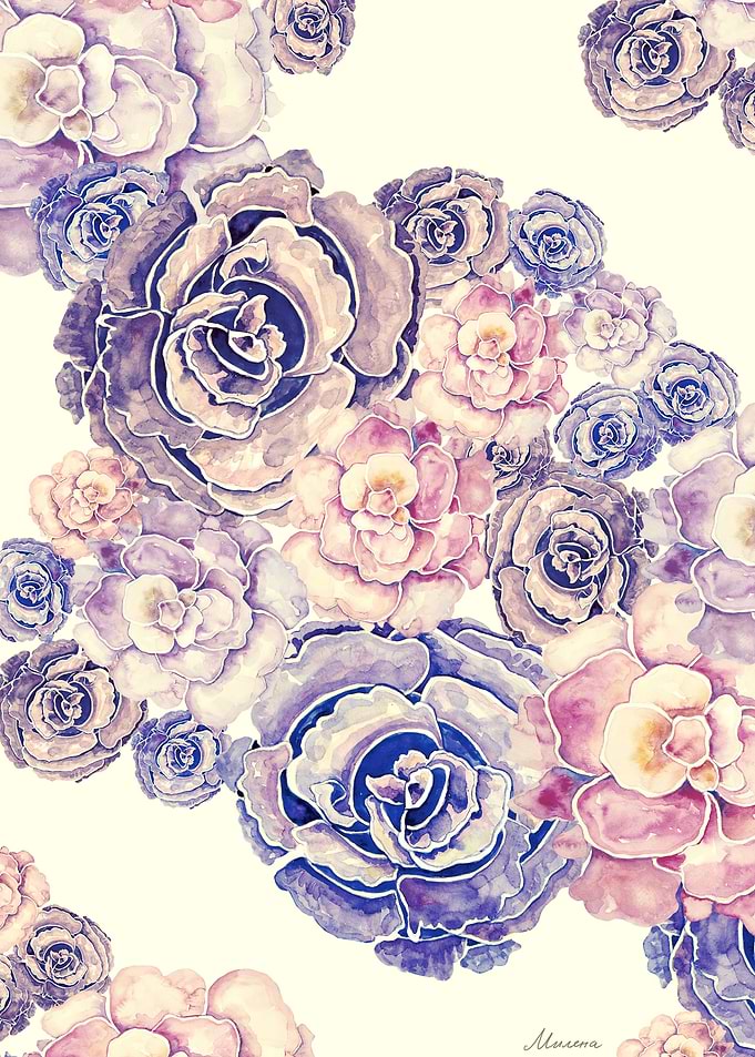 Pink peonies watercolor illustration by original flower ...