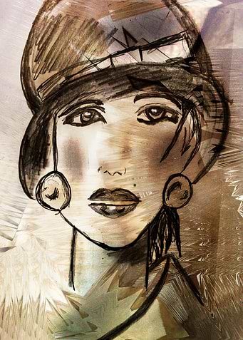 Painting woman CB