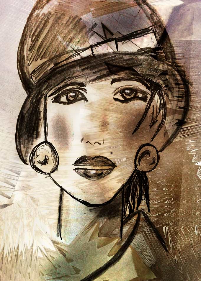 Painting woman CB