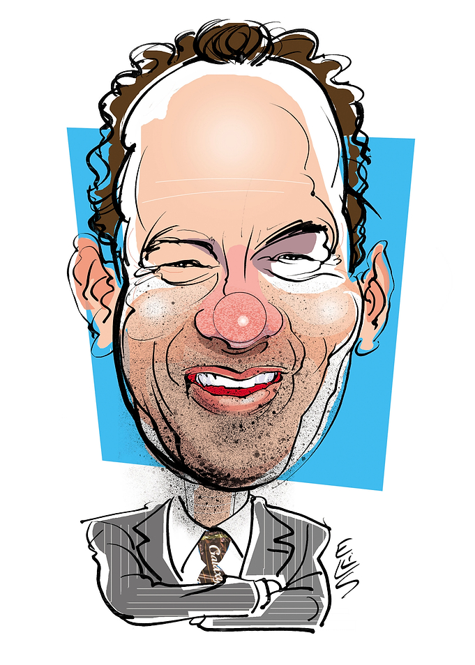 Caricature of Tom Hanks