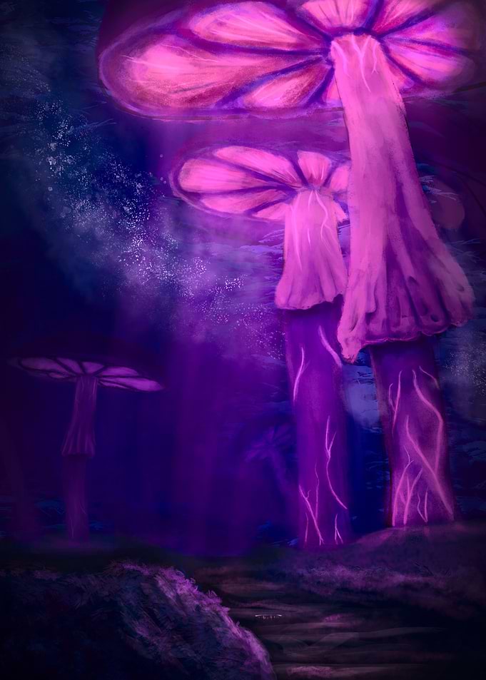 Glowing Mushrooms