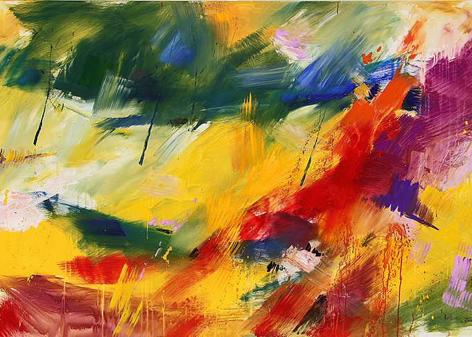 Abstract painting by Mario Zampedroni
