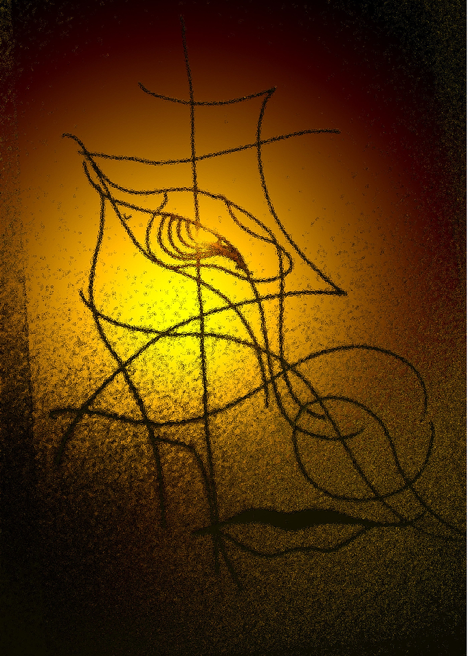 Gazing at the sun.