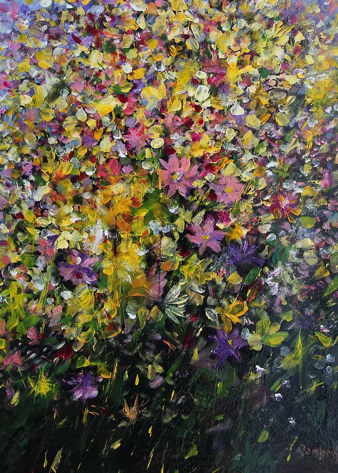 Flower painting by Mario Zampedroni