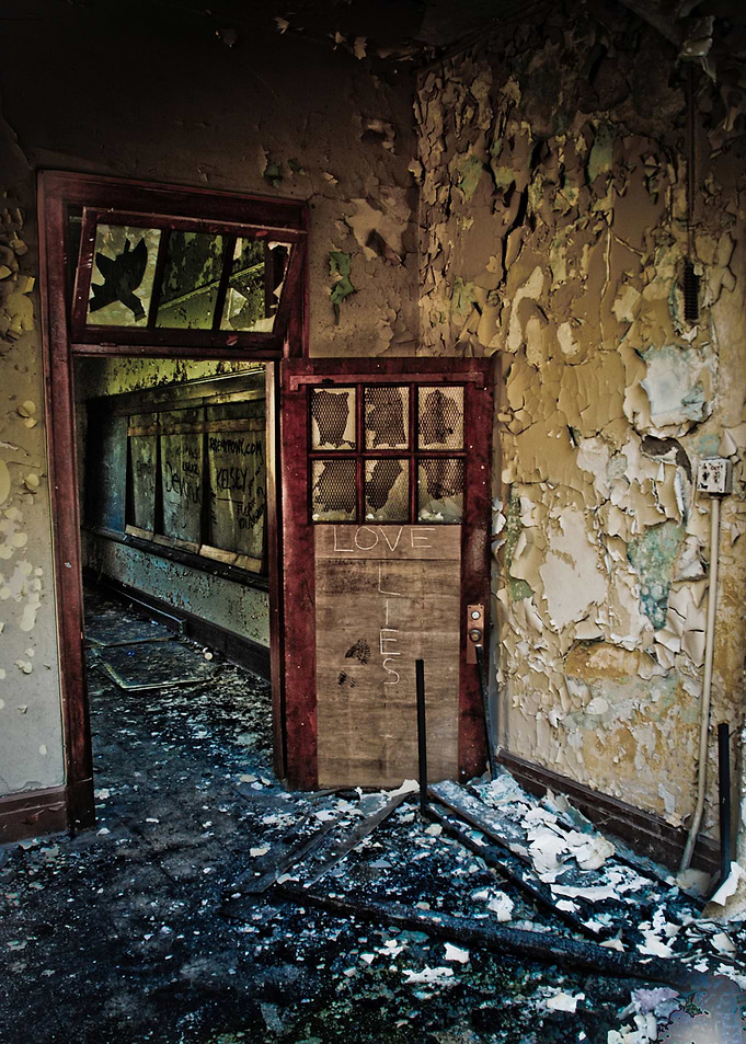 This image was taken at an abandoned POW camp in Bowman ...