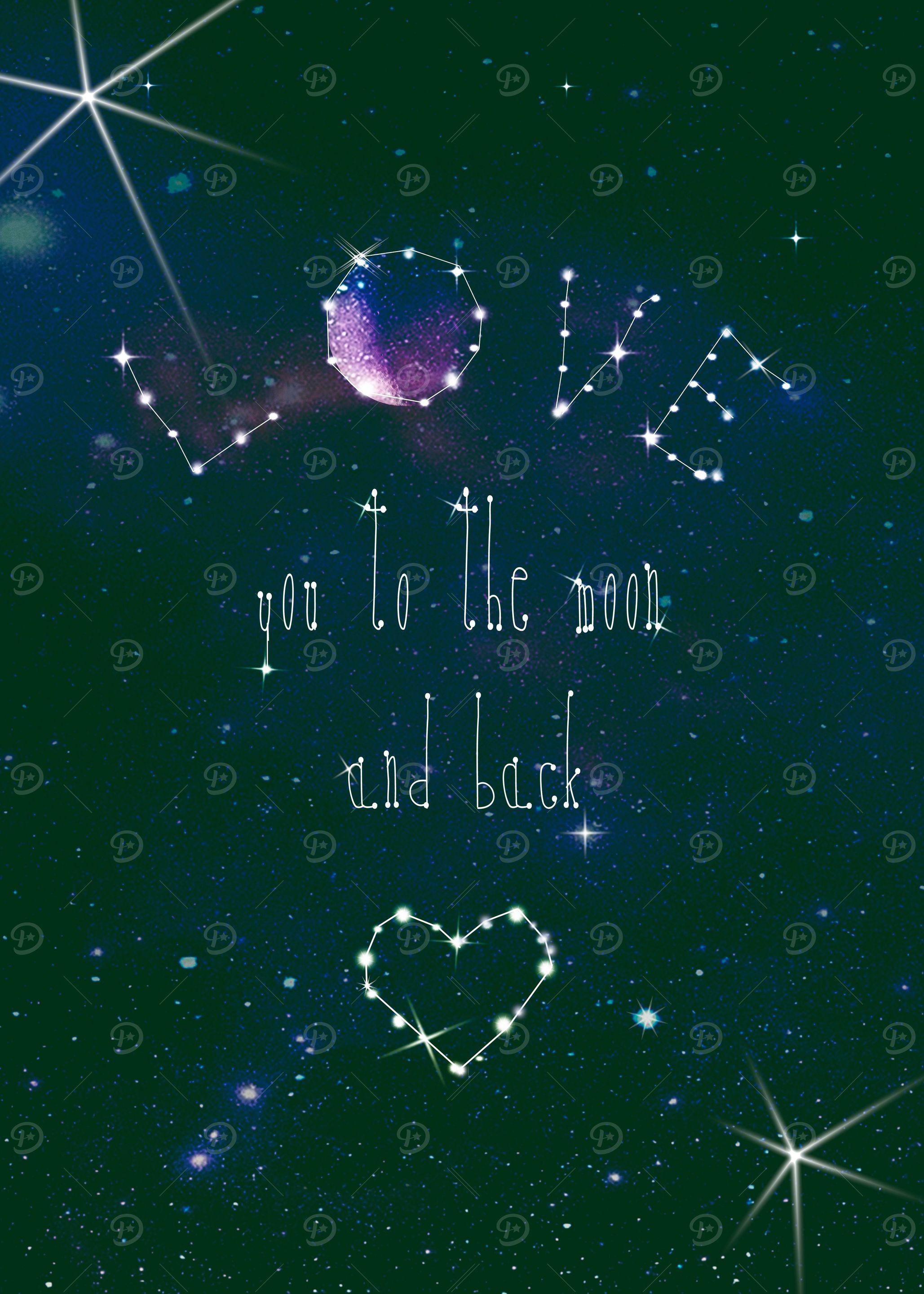 LOVE YOU TO THE MOON AND BACK