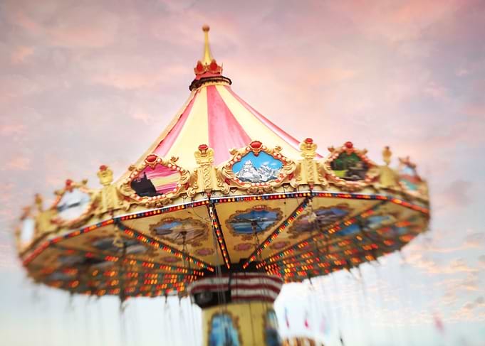 One of the swings rides at the fair taken with my lensb ...