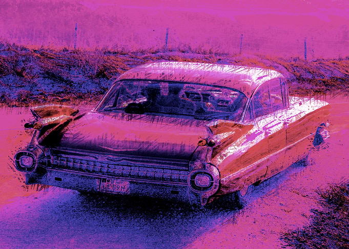 pink oldtimer