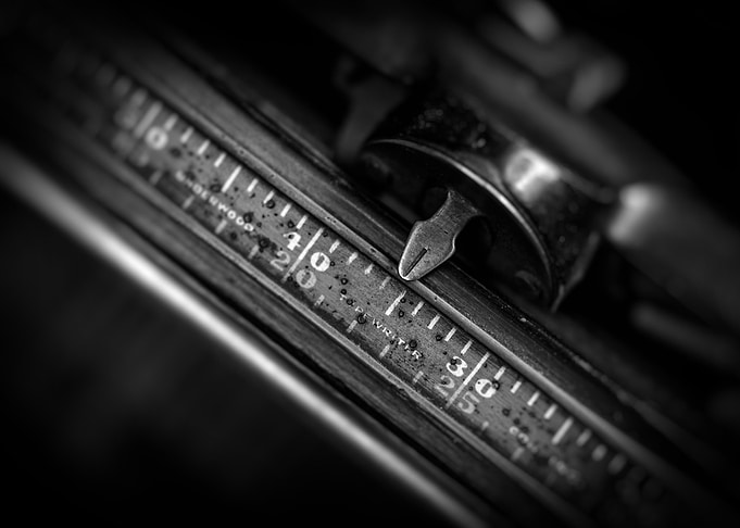 Old typewriter detail.