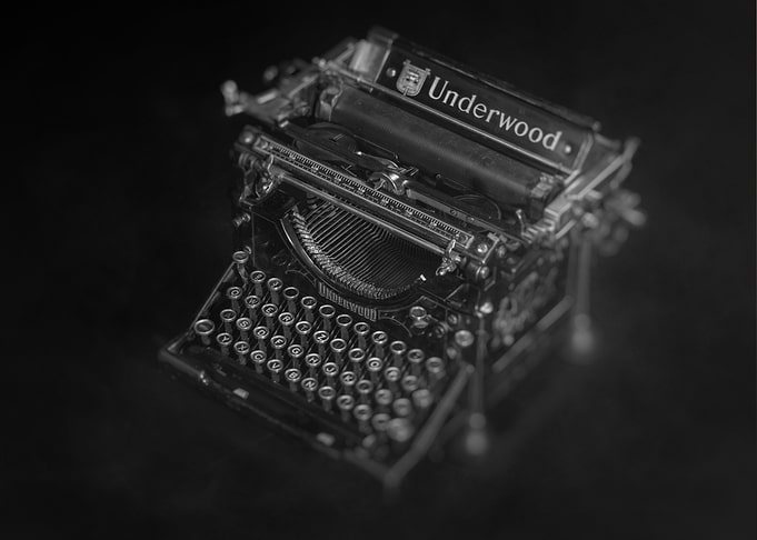 Old typewriter.
