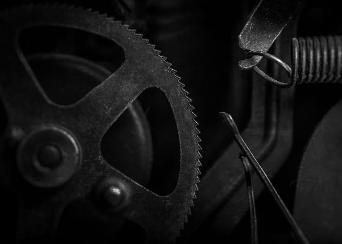 Old typewriter detail.