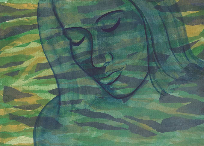Reflecting1 Watercolor