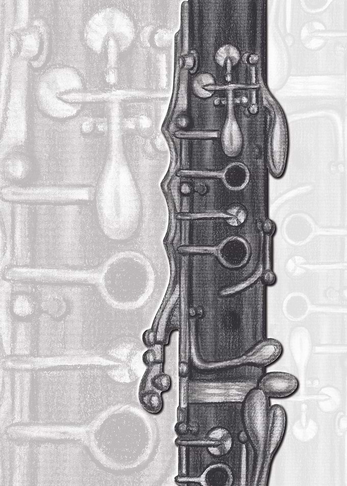Upper Joint in charcoal