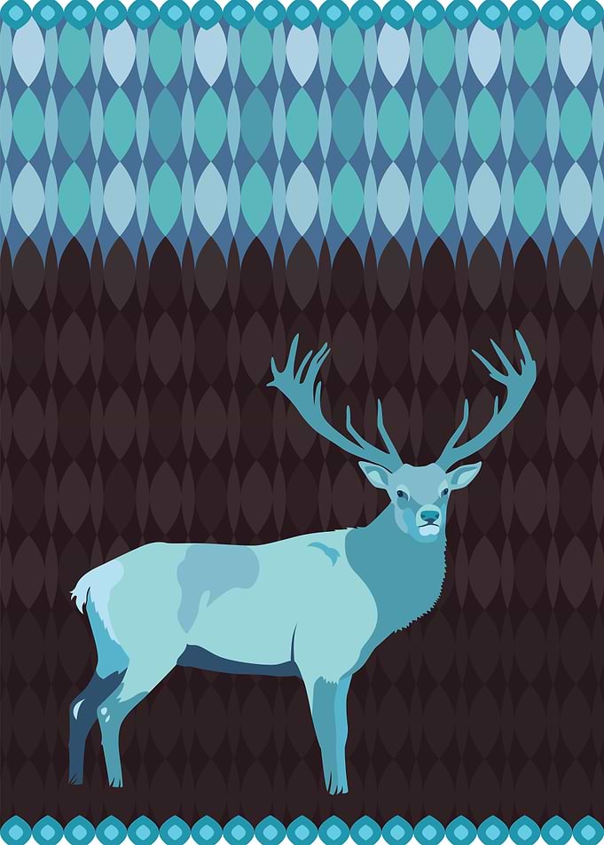 Winter Deer