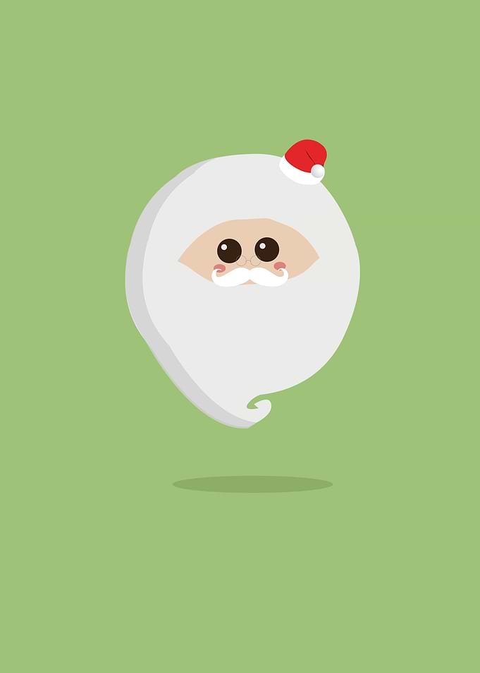 Christmas Circle Santa