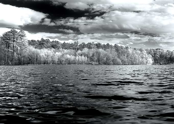 This was taken with an infrared on Paul M Grist lake in ...