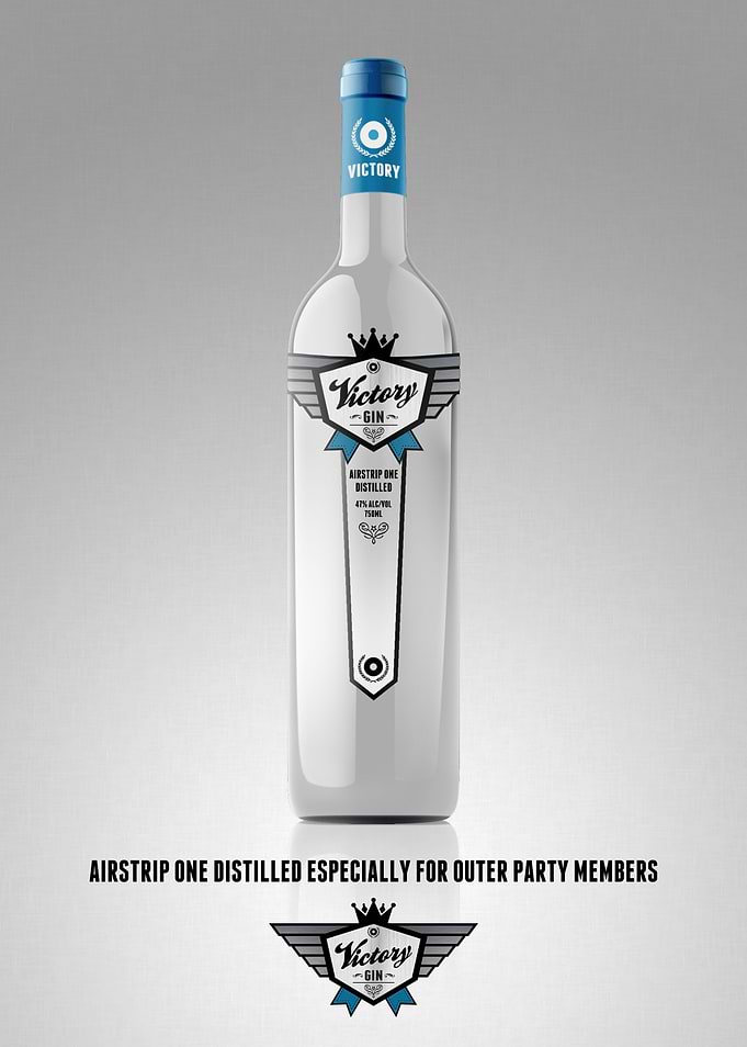 1984 Victory Gin Advertisement - George Orwell