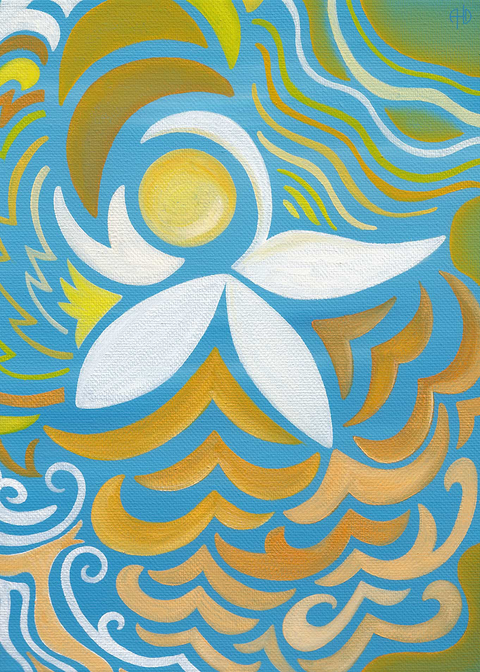 Waterlily - oil painting