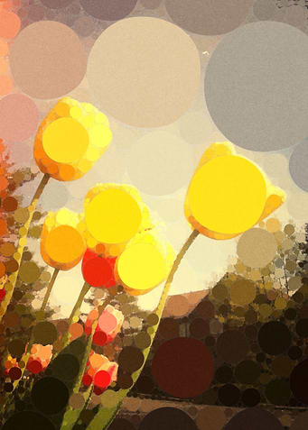 Yellow Tulip Abstract