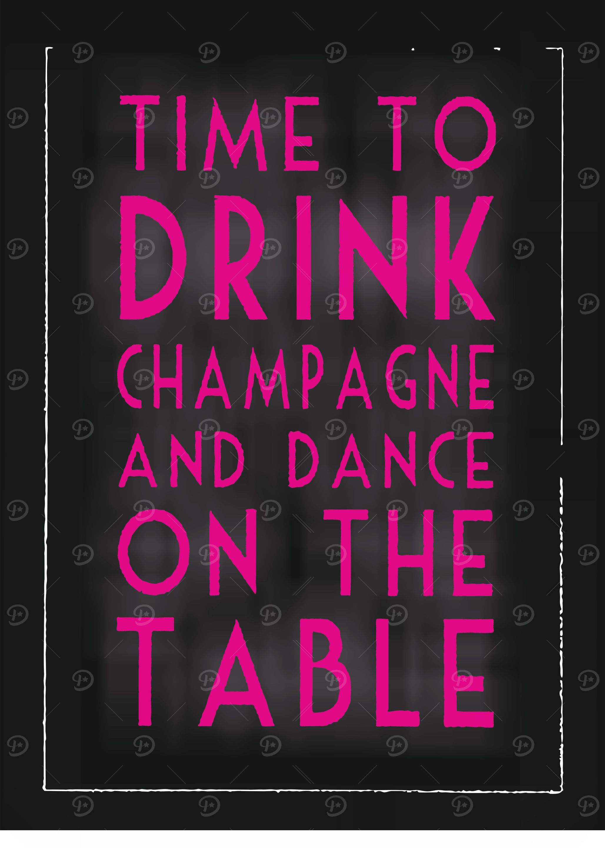 time to drink champagne