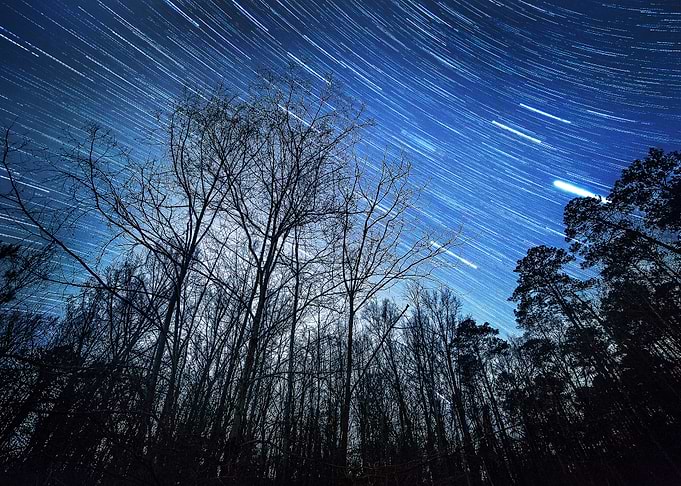 A shot of the night sky in Alabama. This was taken in s ...