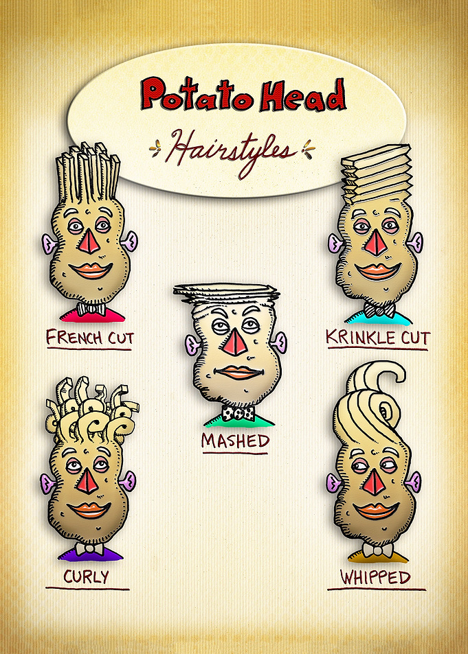 Potato Head Hairstyles