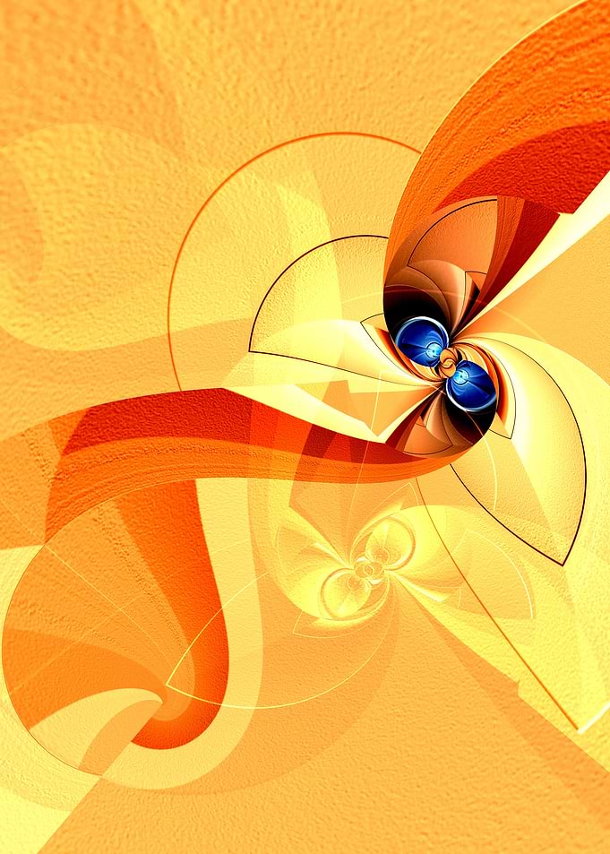 Simple Floral Digital Art with texture