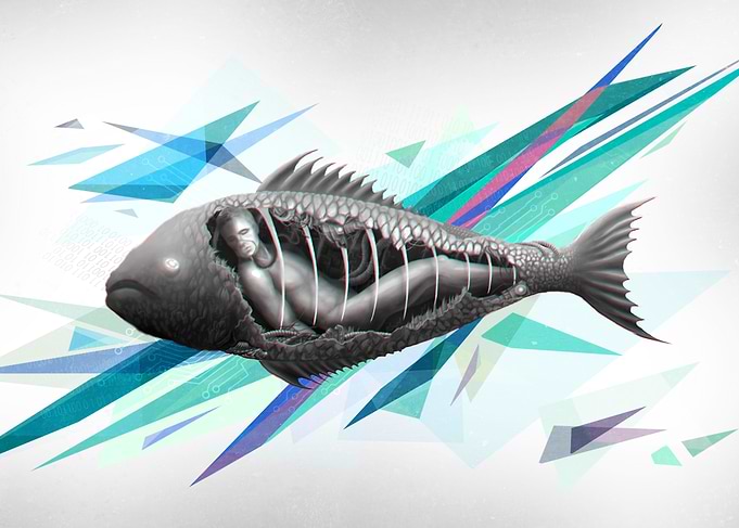 Underwater prison (abstract version)