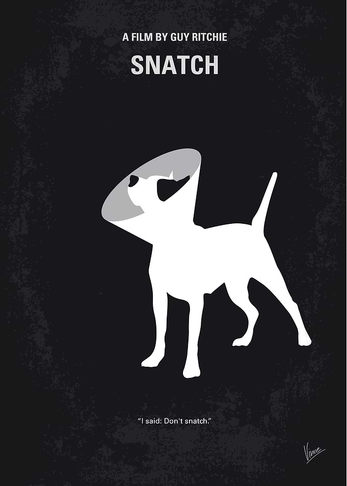 No079 My Snatch minimal movie poster Unscrupulous boxi ...