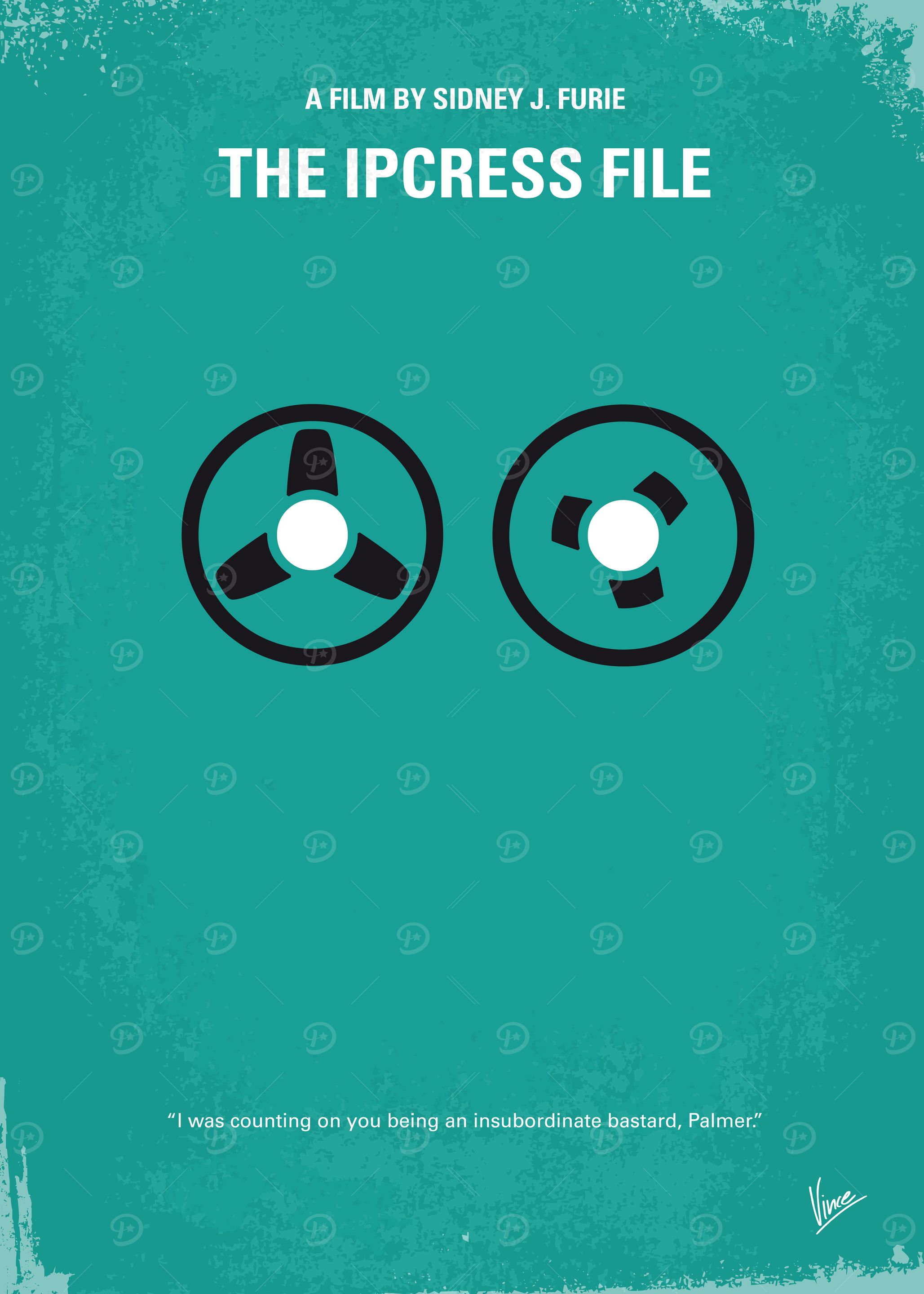 No092 My The Ipcress File minimal movie poster In Lond ...