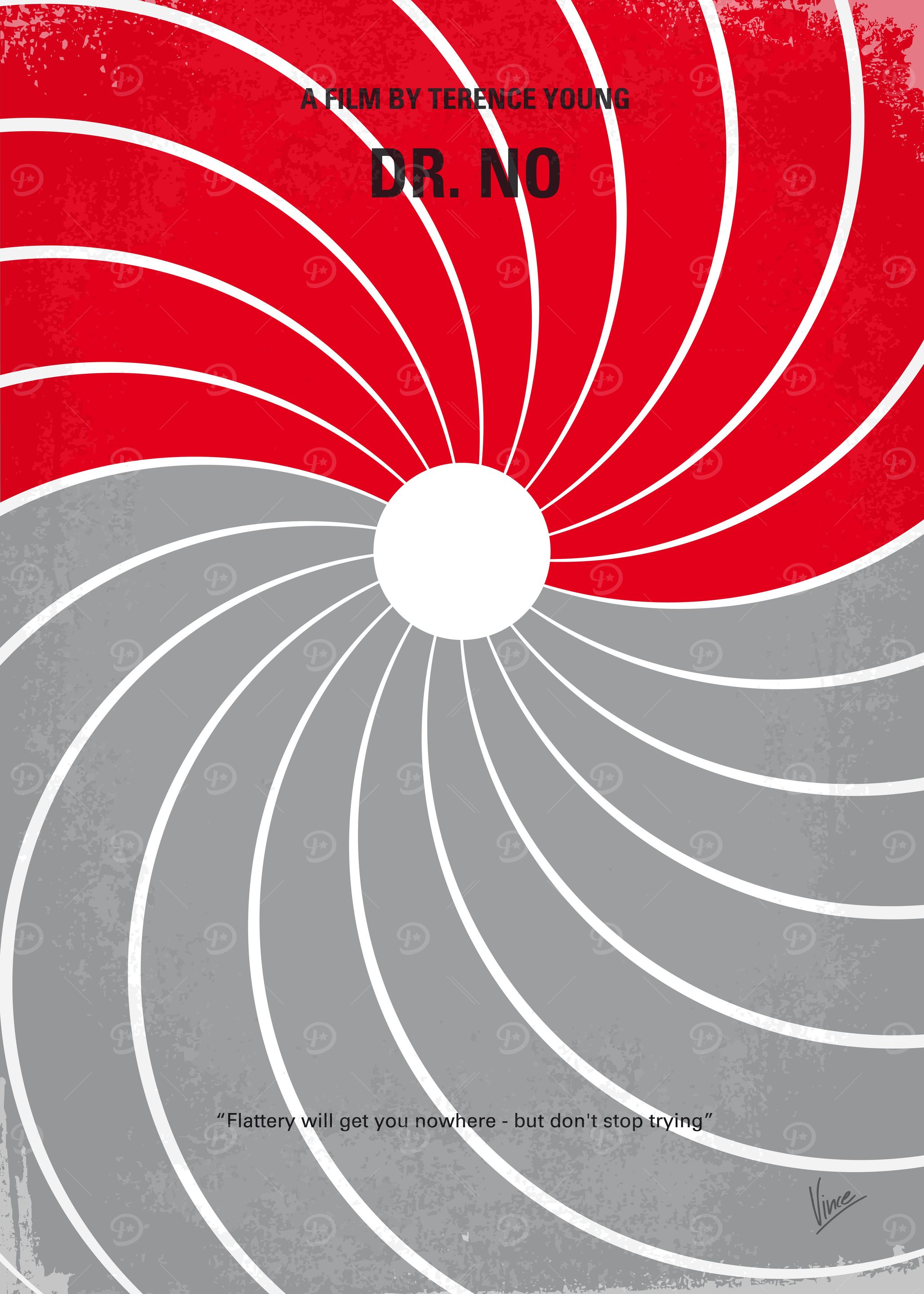 No024 My Dr No James Bond minimal movie poster A resou ...