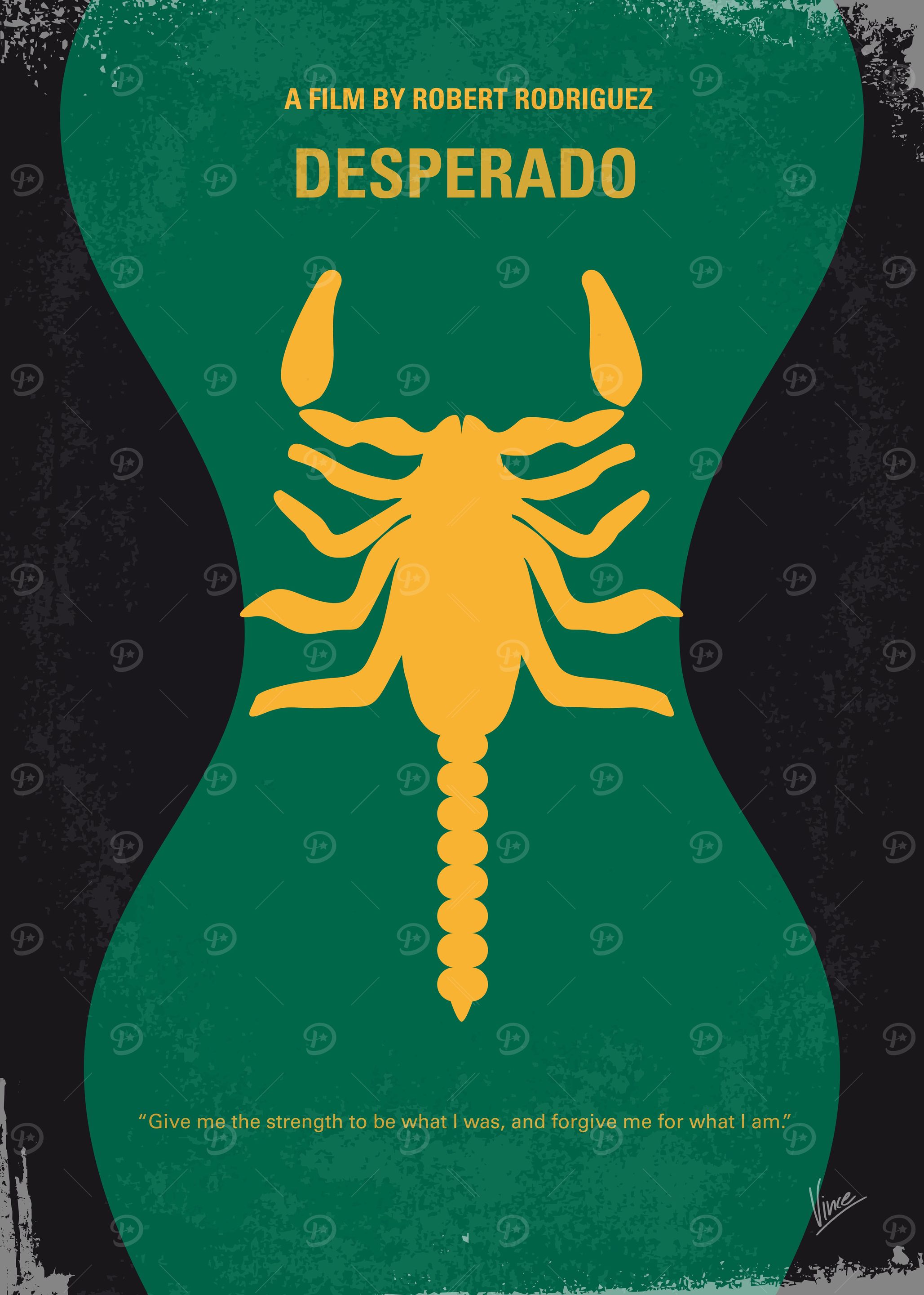 No021 My Desperado minimal movie poster A gunslinger i ...