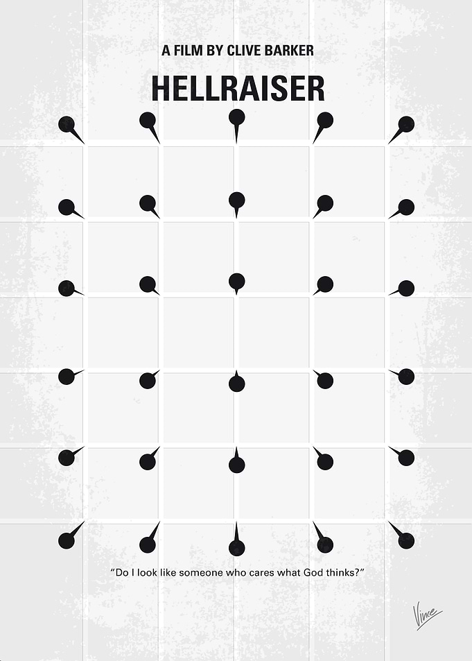 No033 My HELLRAISER minimal movie poster An unfaithful ...