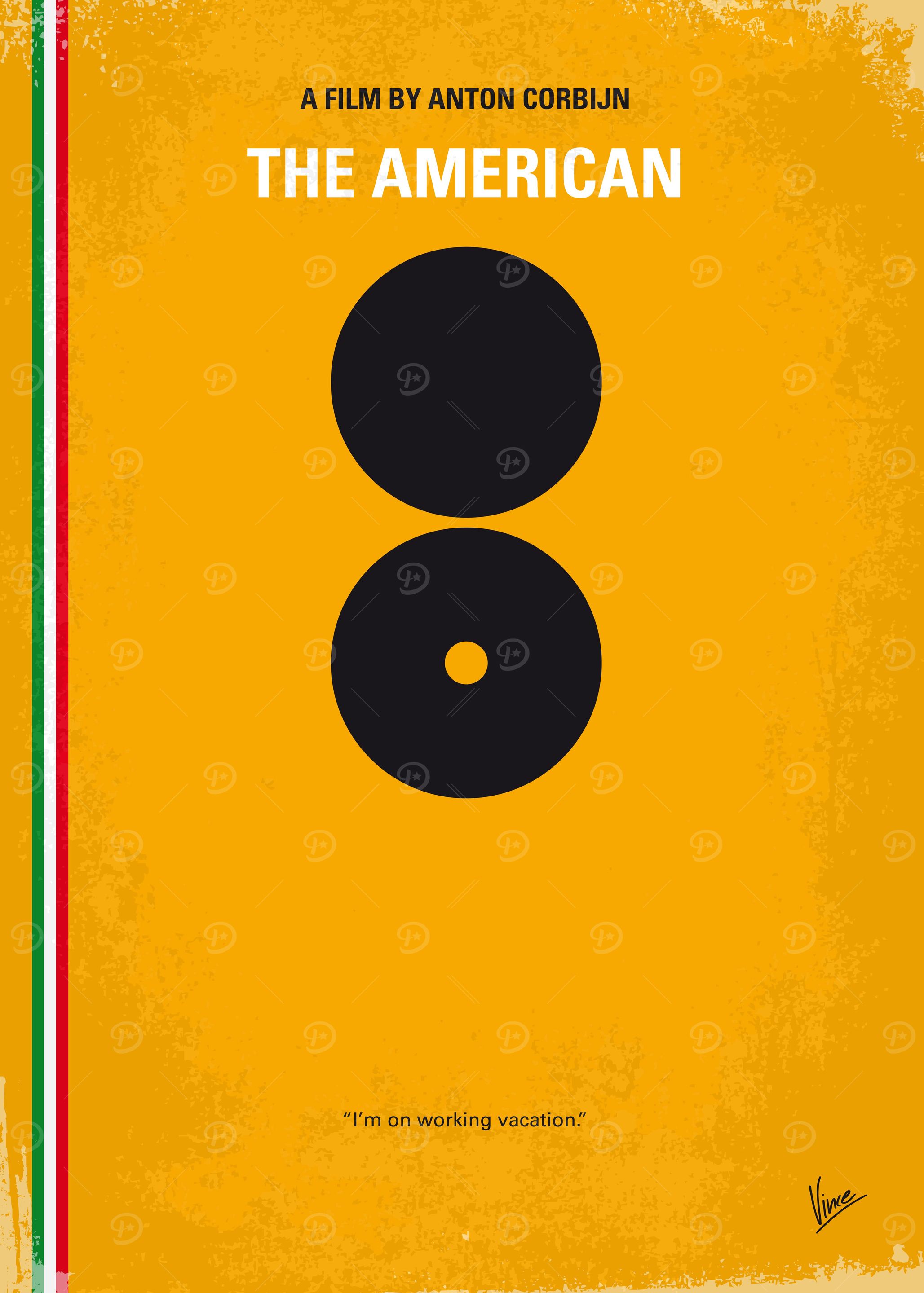 No088 My The American minimal movie poster An assassin ...