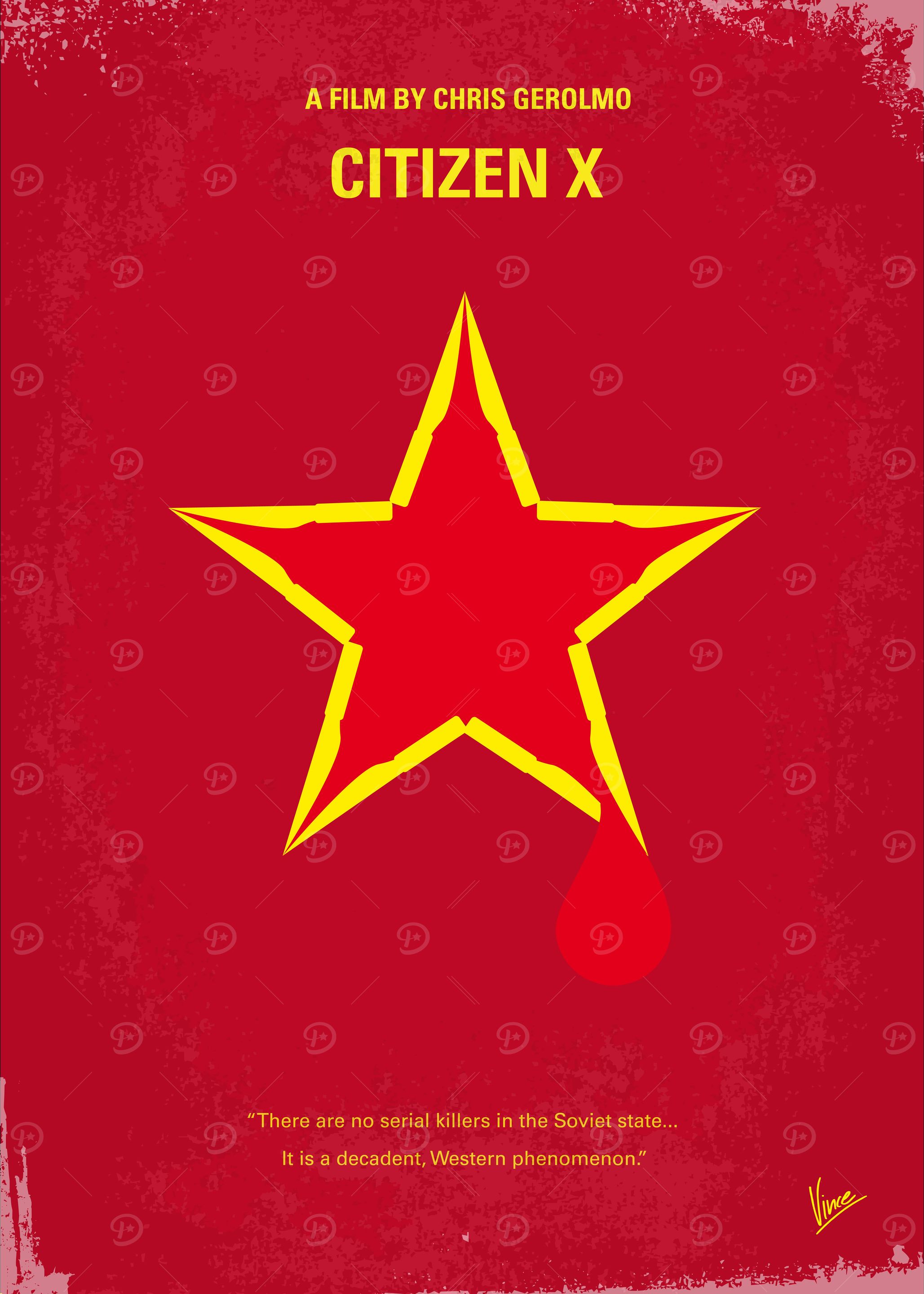No017 My CITIZEN X minimal movie poster Based on the t ...